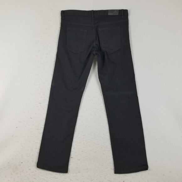 Dearborn Denim Jeans Mens 35 Black Slim Fit Stretch Made USA Straight Leg Pants - Picture 5 of 13